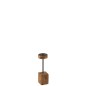 Chandelier sur socle en bois naturel 10x10x33 cm Chandelier sur socle en bois naturel 10x10x33 cm