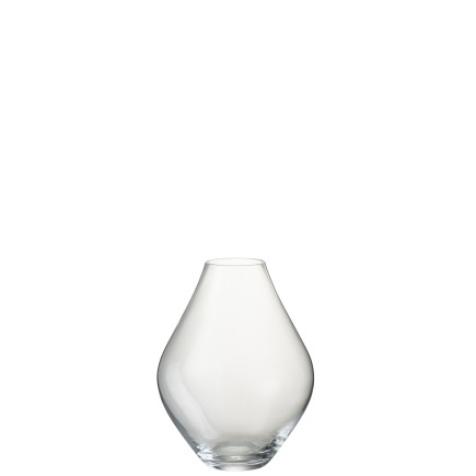 Vase en verre transparent 22x22x28 cm