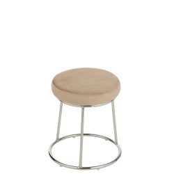 Coussin pour tabouret en textile beige 34x34x8 cm