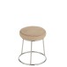 Coussin pour tabouret en textile beige 34x34x8 cm