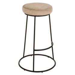 Coussin pour tabouret en textile beige 34x34x8 cm