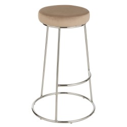 Coussin pour tabouret en textile beige 34x34x8 cm