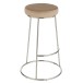 Coussin pour tabouret en textile beige 34x34x8 cm