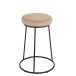 Coussin pour tabouret en textile beige 34x34x8 cm