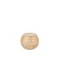 Photophore boule en verre orange 15.5x15.5x12 cm Photophore boule en verre orange 15.5x15.5x12 cm