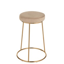 Coussin pour tabouret en textile beige 34x34x8 cm