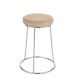 Coussin pour tabouret en textile beige 34x34x8 cm