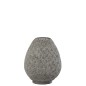 Portavelas de metal gris 36.5x37x43cm