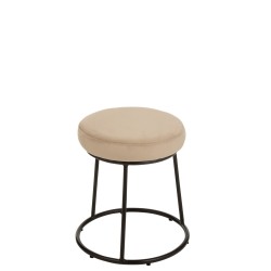 Coussin pour tabouret en textile beige 34x34x8 cm