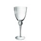 Vaso de vino con grabado en vidrio transparente de 24 cm de altura