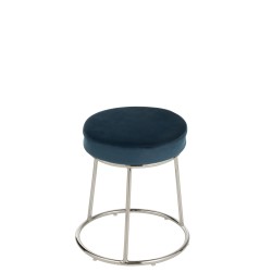 Coussin pour tabouret en textile bleu 34x34x8 cm