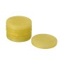6 sous-verres en bois jaune D10cm 6 sous-verres en bois jaune D10cm
