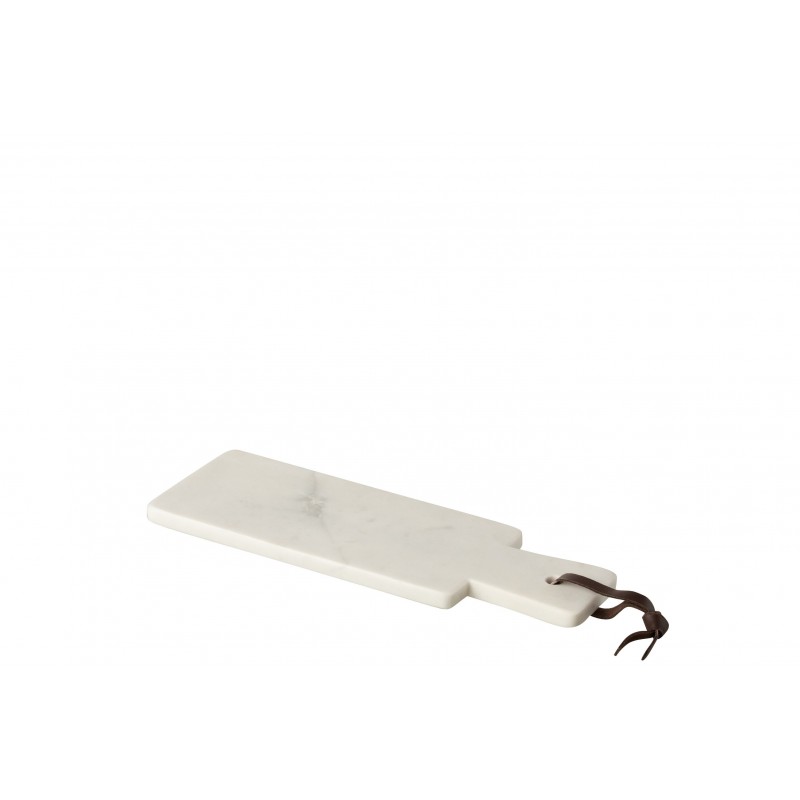 Planche à découper rectangulaire en marbre blanc L30cm