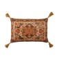 Cuscino rettangolare in tessuto arancione 60x40x4cm Cuscino rettangolare in tessuto arancione 60x40x4cm