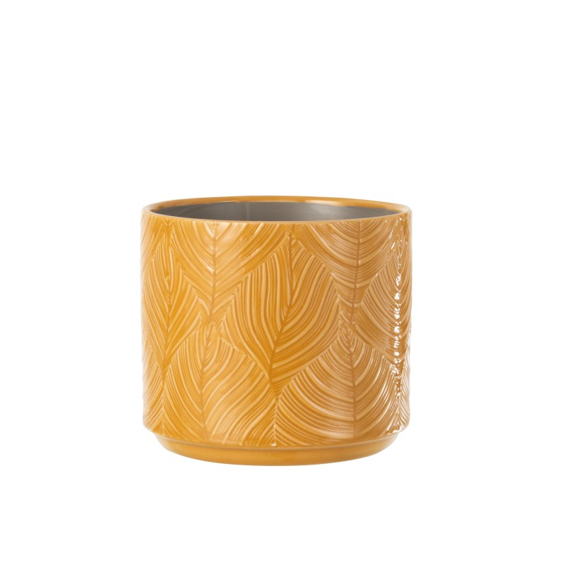 Macetero TROPICAL CERAMIQUE OCRE LARGE