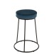Coussin pour tabouret en textile bleu 34x34x8 cm