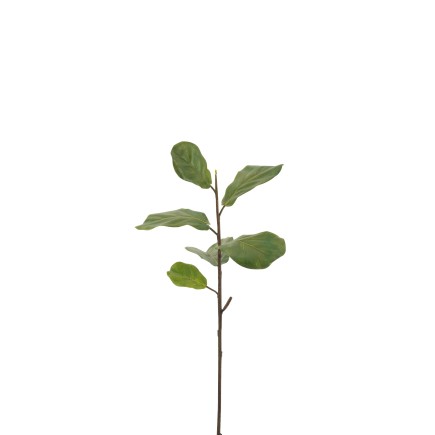 Branche de figuier en textile vert 87x29x2 cm