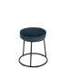 Coussin pour tabouret en textile bleu 34x34x8 cm