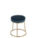 Coussin pour tabouret en textile bleu 34x34x8 cm