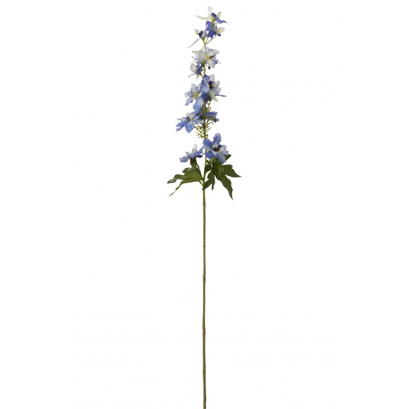 Fleur de delphinium en plastique bleu 10x10x94 cm