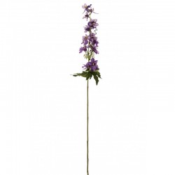 Fleur de delphinium en plastique mauve 10x10x94 cm