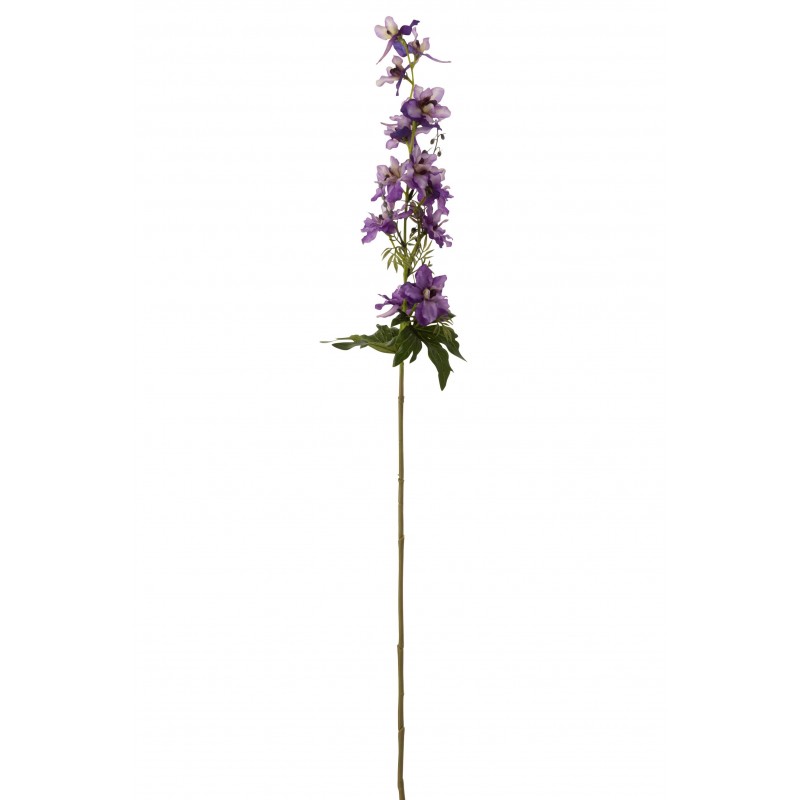 Fleur de delphinium en plastique mauve 10x10x94 cm