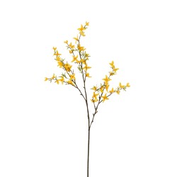 Branche de forsythia en plastique jaune 10x10x89 cm