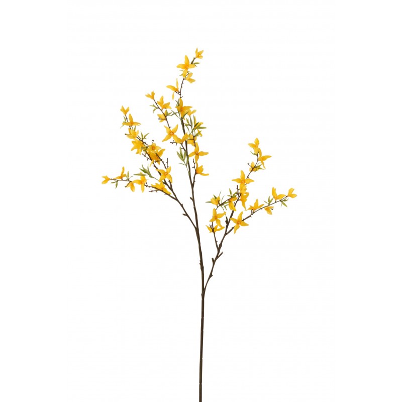 Branche de forsythia en plastique jaune 10x10x89 cm