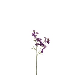 Tallo de delphinium de plástico morado de 5x5x66 cm