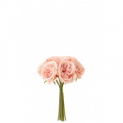 Décoration florale en plastique en plastique rose 20x20x25 cm