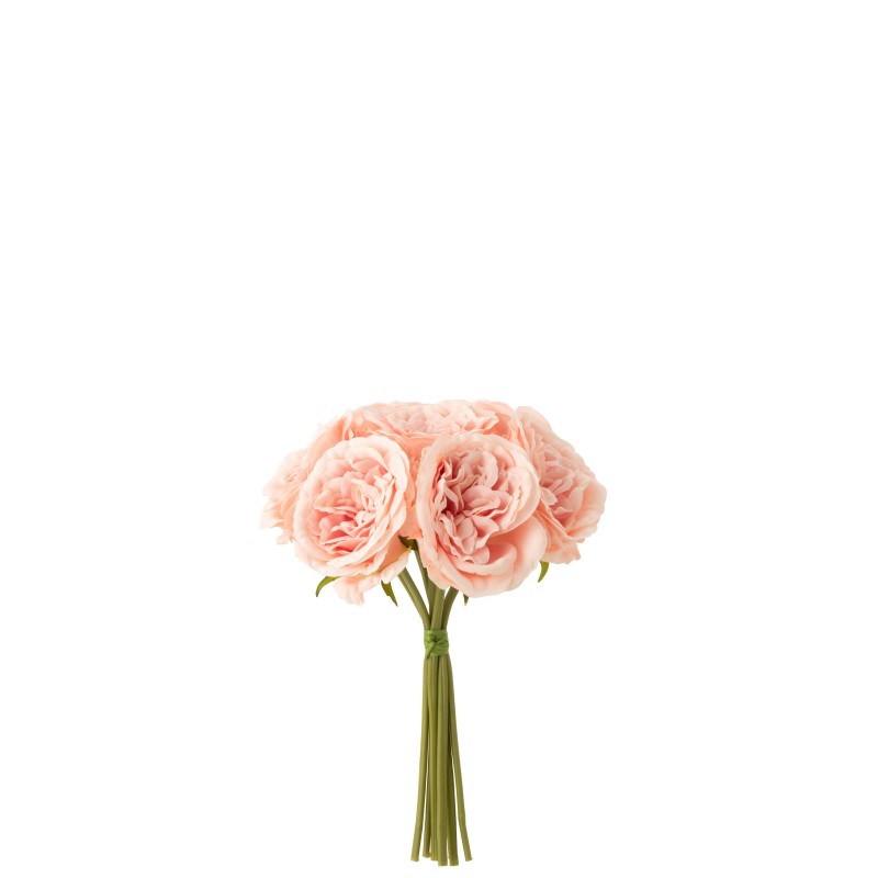 Decoración floral de plástico rosa de 20x20x25 cm