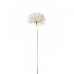 Décoration florale en plastique en plastique blanc 10x9x59 cm