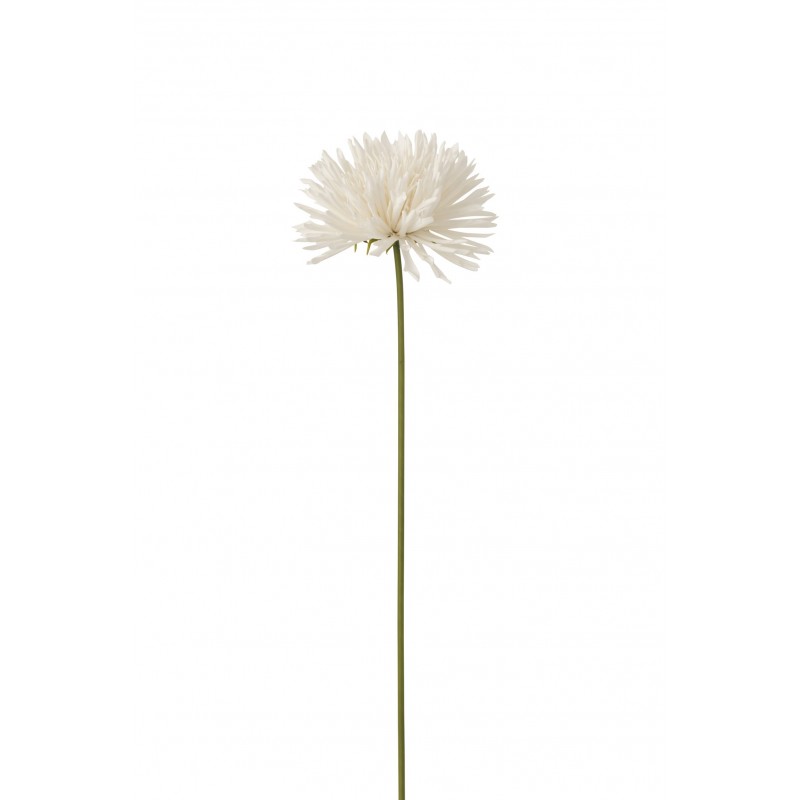 Décoration florale en plastique en plastique blanc 10x9x59 cm