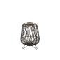 Lanterne sur pied en bois noir 31x31x44 cm Lanterne sur pied en bois noir 31x31x44 cm