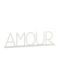Palabra amor en metal blanco 48x21cm