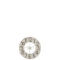 Horloge originale en métal blanc 60x6x60 cm