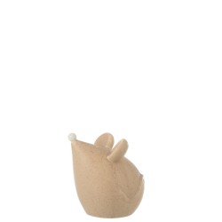SOURIS PORCELAINE BEIGE/BLANC LARGE