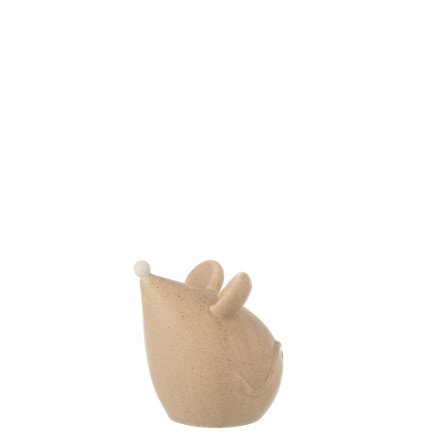 SOURIS PORCELAINE BEIGE/BLANC LARGE