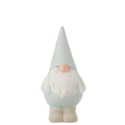 Enano de cerámica azul 15x13x30 cm