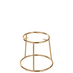 Soporte bajo taburete metal oro