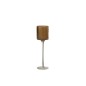 Photophore en verre marron 7x7x25 cm Photophore en verre marron 7x7x25 cm