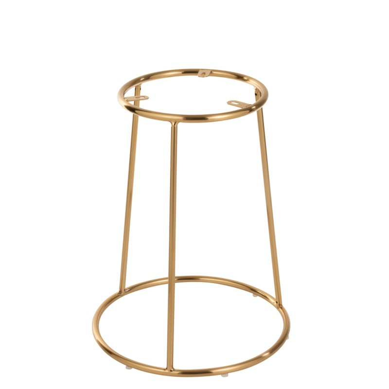 Soporte mediano taburete metal oro