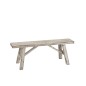 Banc ibiza en bois blanc delavé
