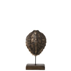 Tortue en résine bronze 19x11x36 cm