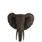 Cabeza de elefante de resina marrón 42x27x43 cm
