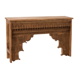 Console en bois motifs oriental en bois naturel 150x38x88 cm