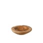Plat irrégulier en tek en bois naturel 27x26x7 cm Plat irrégulier en tek en bois naturel 27x26x7 cm