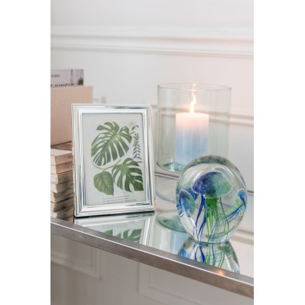 photophore verre bleu m