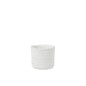 Cache-pot imitation tissage en ciment blanc Cache-pot imitation tissage en ciment blanc