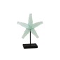 Estrella de mar en pie de vidrio reciclado transparente L30 * A11 * A38cm